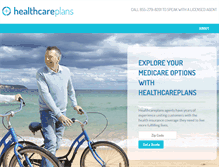 Tablet Screenshot of healthcareplans.com